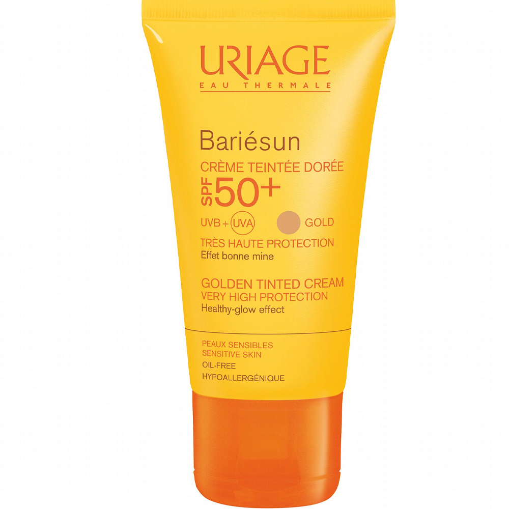 Crème solaire teintée SPF50+ Bariésun - Dorée uriage Crème solaire teintée SPF50+ Bariésun - Dorée uriage