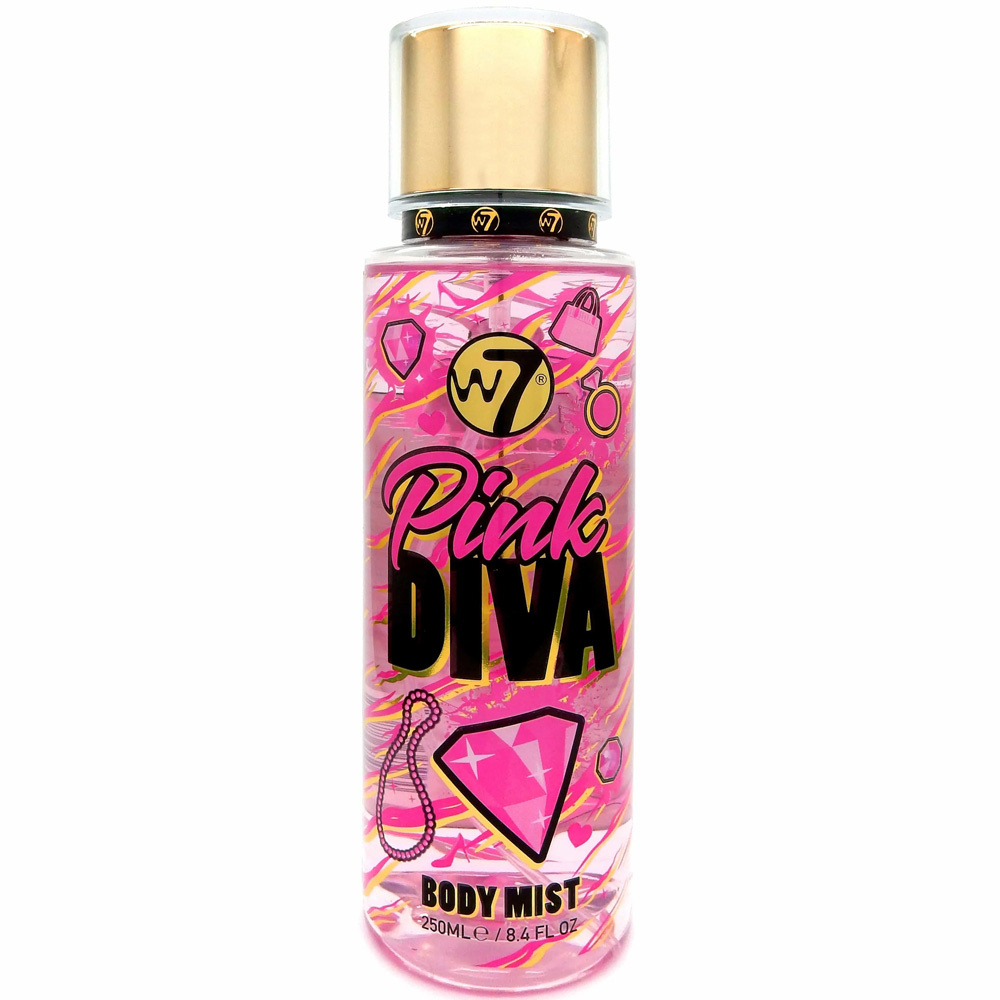 Brume pour le corps en spray à la senteur fleuries - Pink diva de W7. Brume pour le corps en spray à la senteur fleuries - Pink diva de W7.