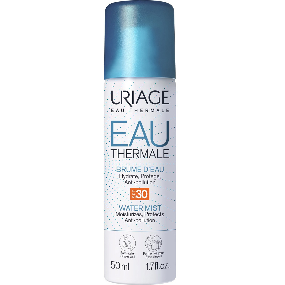 Brume d'eau thermale en spray SPF 30.