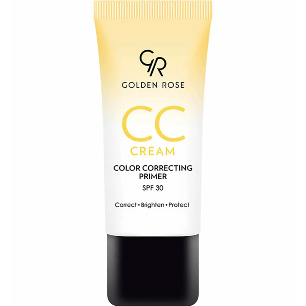 CC Crème correctrice de teint jaune en tube. Protection SPF 30. CC Crème correctrice de teint jaune en tube. Protection SPF 30.