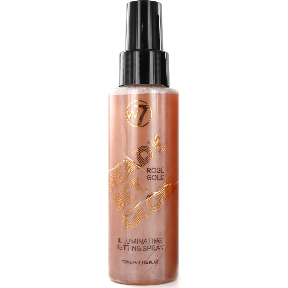 Spray fixateur de maquillage Rose gold W7 pas cher SAGA Cosmetics