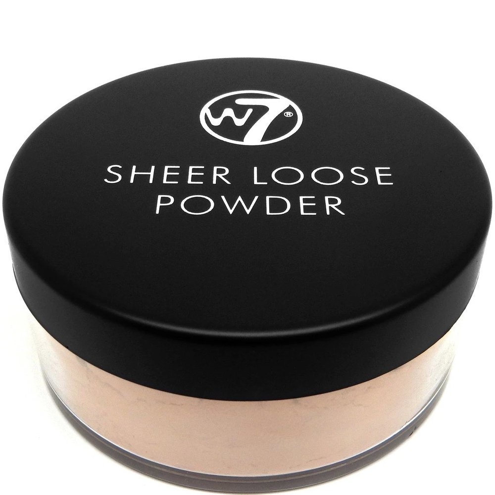 Poudre libre en pot de W7 en teinte Honey. Poudre libre en pot de W7 en teinte Honey.