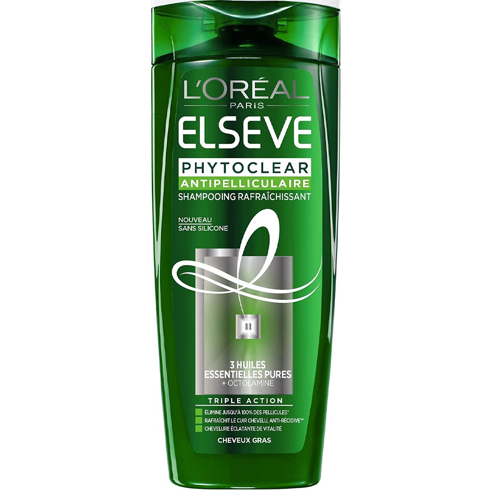 Shampooing antipelliculaire rafraîchissant pour cheveux mixtes à gras – Phytoclear de l'Oréal. Shampooing antipelliculaire rafraîchissant pour cheveux mixtes à gras – Phytoclear de l'Oréal.