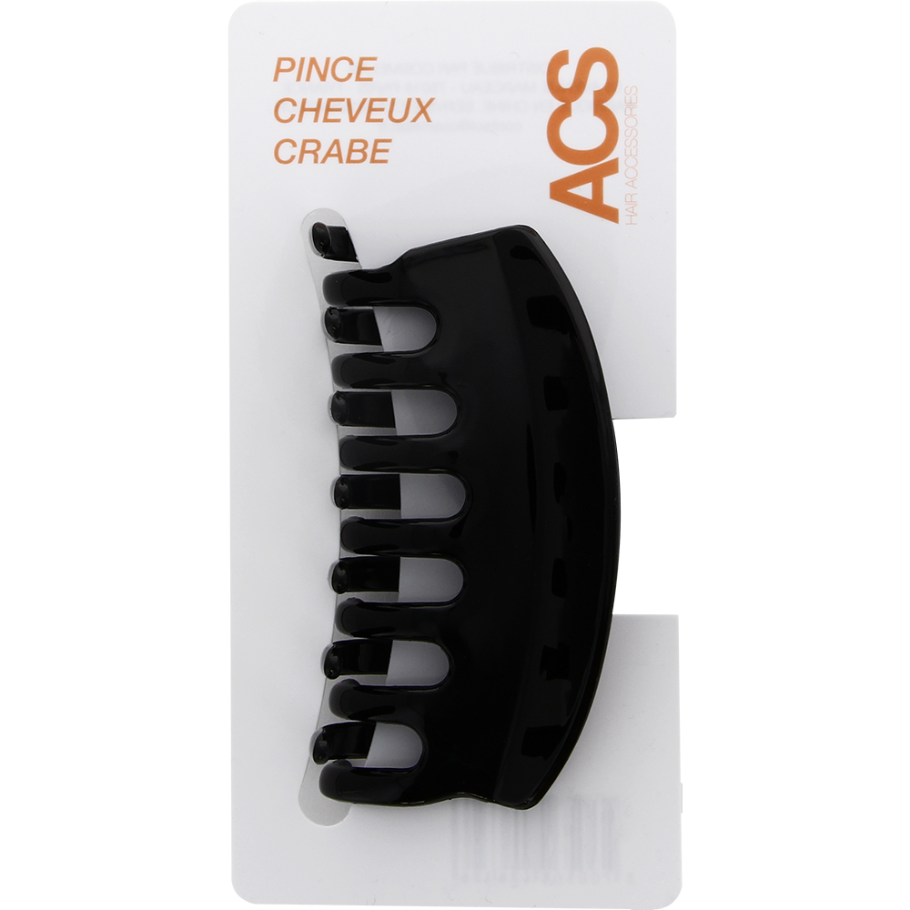 Pince crabe noire ajourée 8 cm