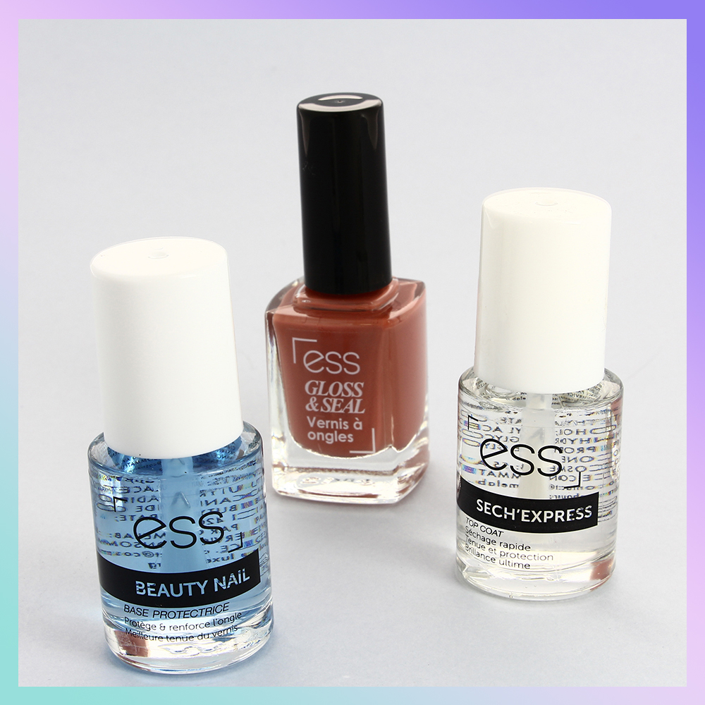 base, top coat et vernis