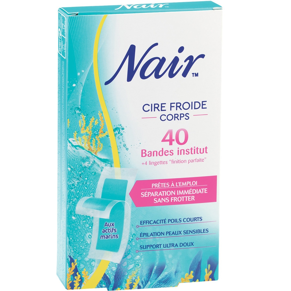 Bandes de cire froide Corps aux actifs marins x40 Bandes de cire froide Corps aux actifs marins x40