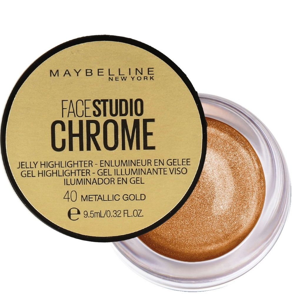 Highlighter gel chrome - 40 Metallic gold maybelline Highlighter gel chrome - 40 Metallic gold maybelline