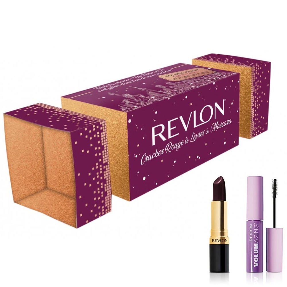 Cracker Rouge à lèvres et mascara - Bordeaux revlon Cracker Rouge à lèvres et mascara - Bordeaux revlon