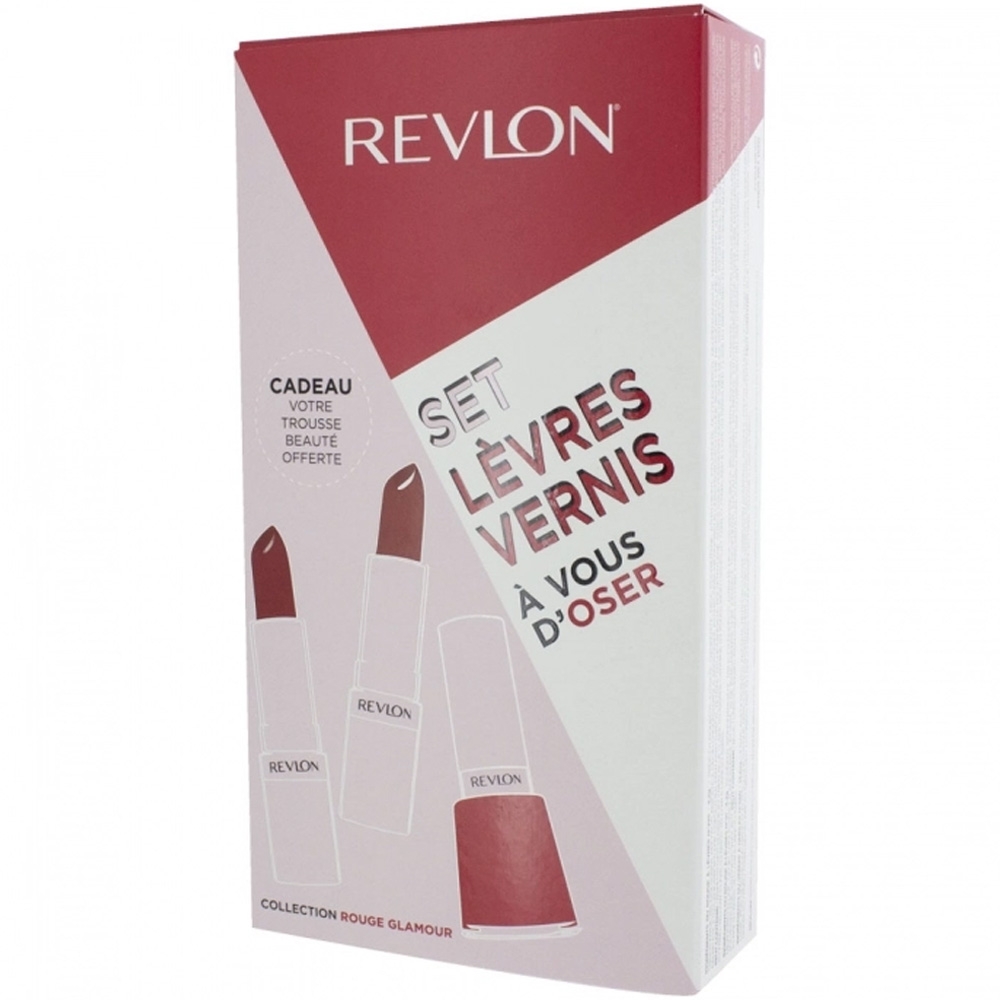 Coffret vernis à ongles Trousse + base + rouge