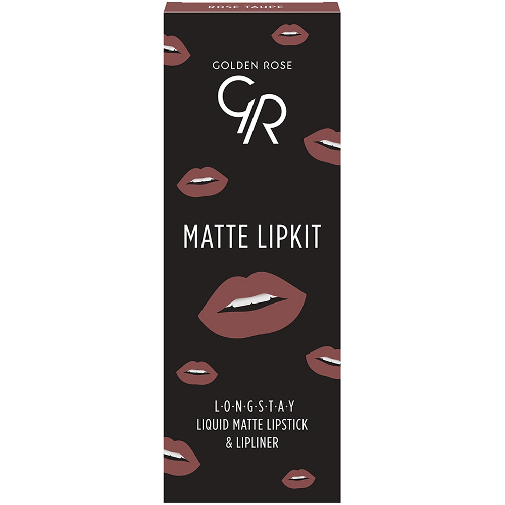 Kit lèvres Matte lipkit - Rose taupe golden rose