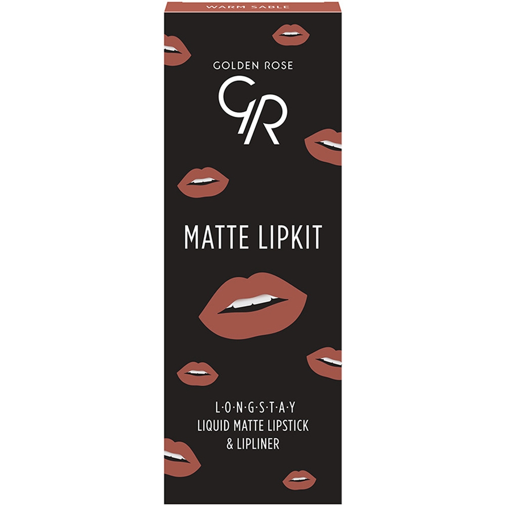 Kit lèvres Matte lipkit - Warm sable golden rose