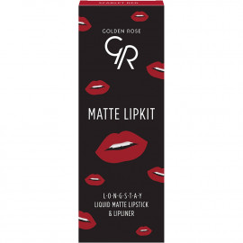 Kit lèvres Matte lipkit - Scarlet red golden rose