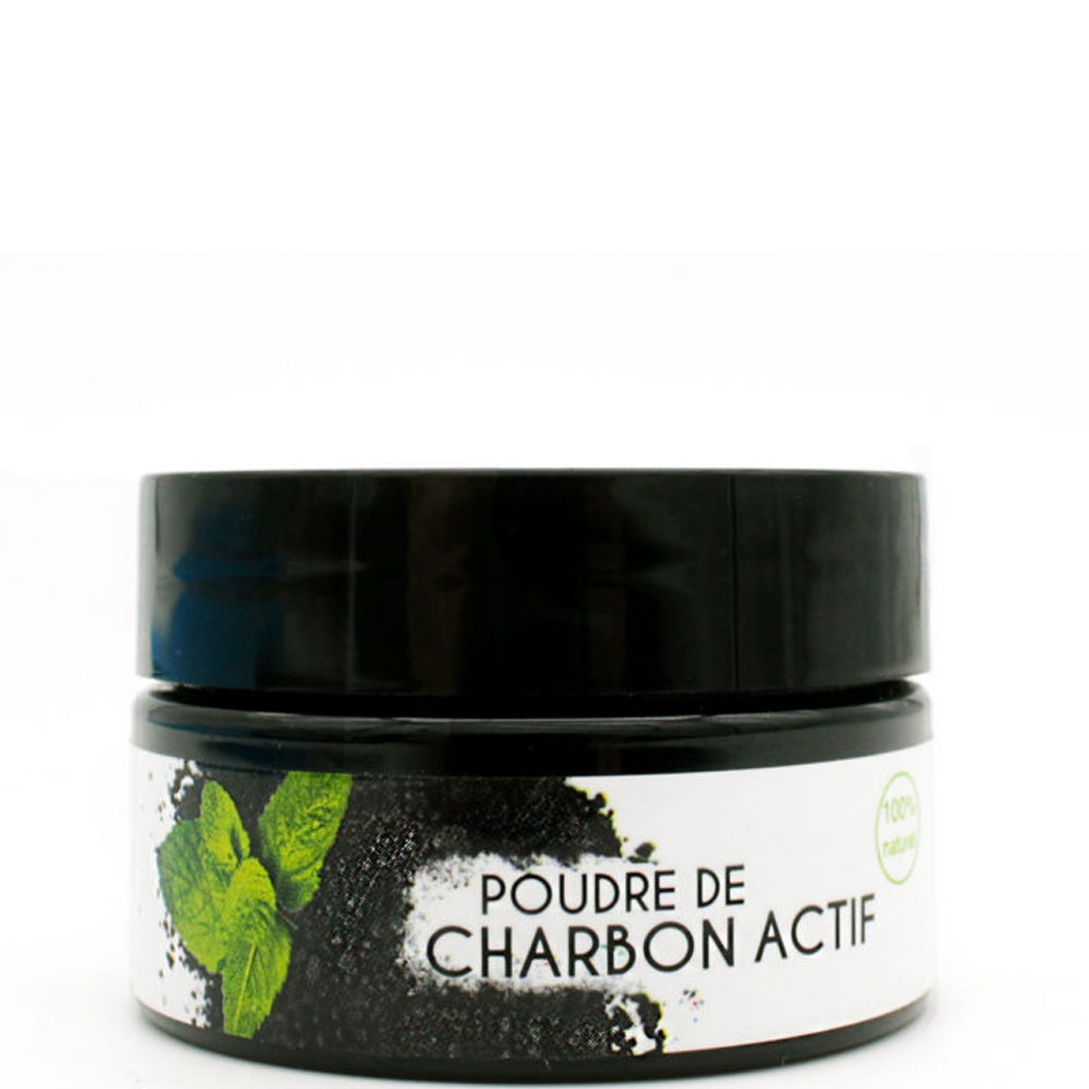 Poudre charbon actif à la menthe