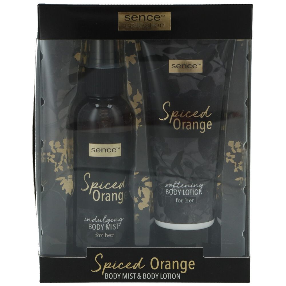 Coffret brume et lotion parfumées pour le corps – Orange épicée