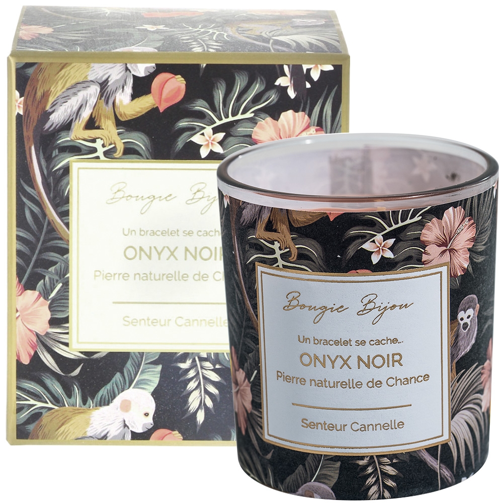 Bougie bijou Onyx noir senteur Cannelle Bougie bijou Onyx noir senteur Cannelle