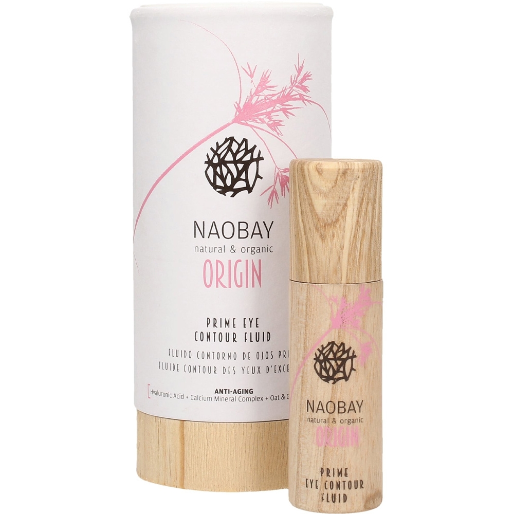 Fluide contour des yeux anti-âge - Origin naobay packaging et crème Fluide contour des yeux anti-âge - Origin naobay packaging et crème