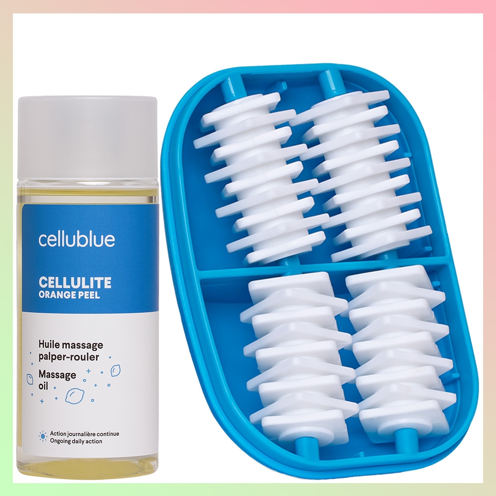 Routine express anti-capitons Cellublue huile et masseur Routine express anti-capitons Cellublue huile et masseur