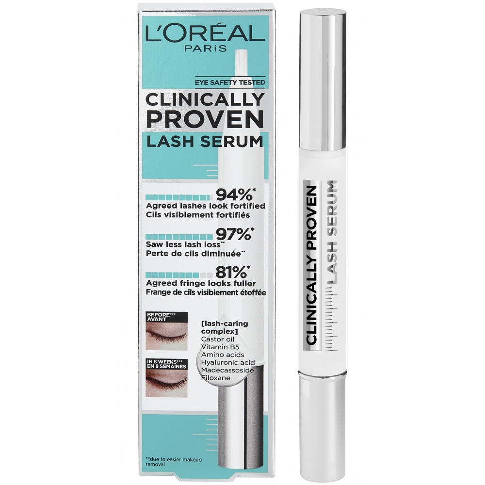 Sérum pour cils Clinically proven lash L'oreal packagign carton Sérum pour cils Clinically proven lash L'oreal packagign carton