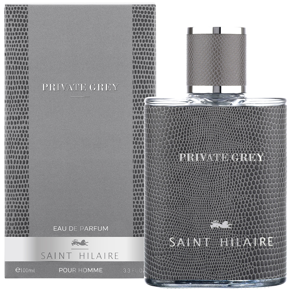 Eau de parfum homme Private grey Saint-Hilaire packaging