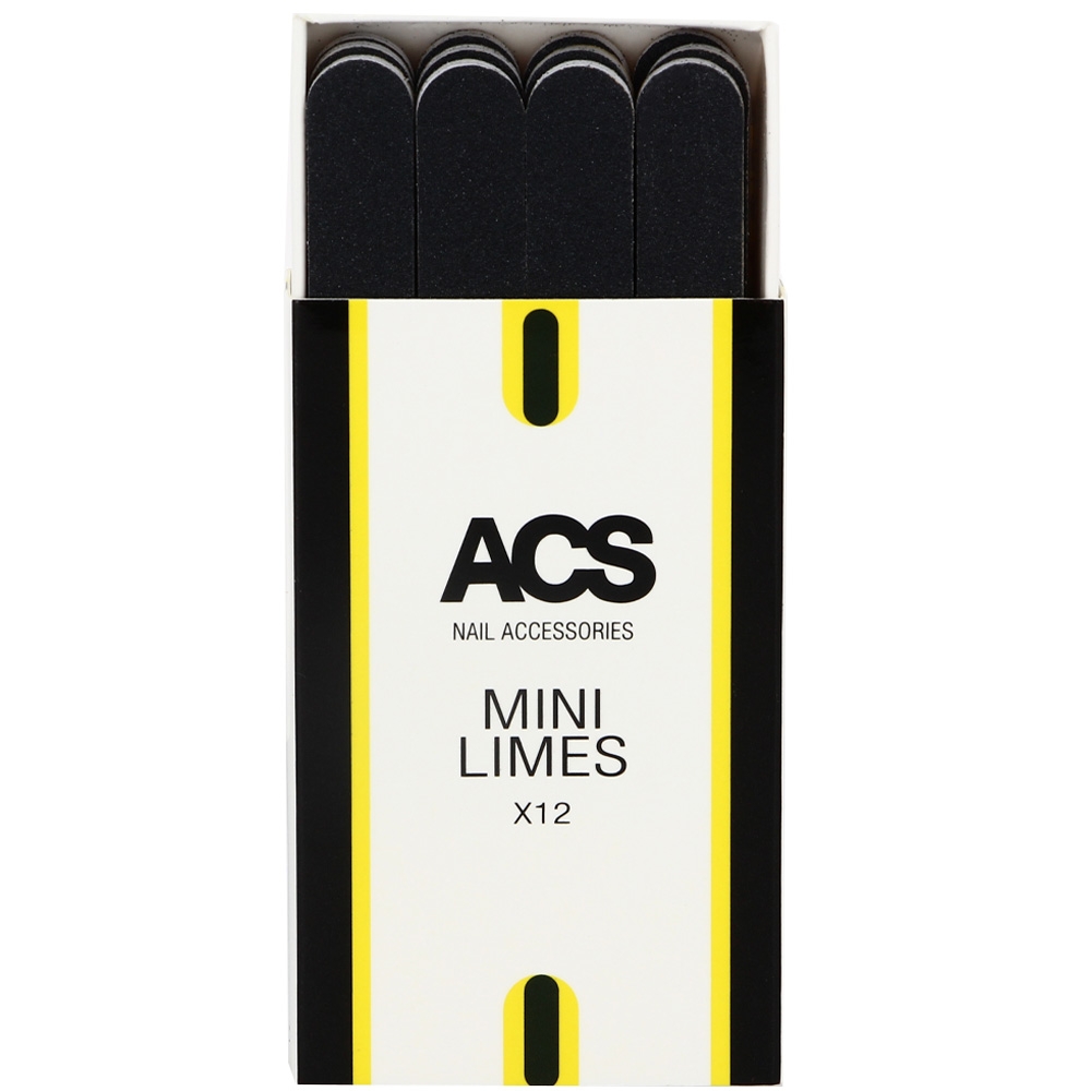 Mini limes à ongles x12 ACS face Mini limes à ongles x12 ACS face