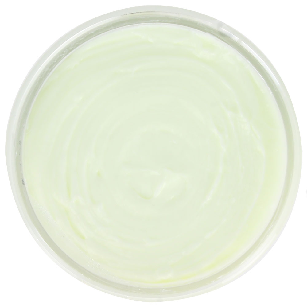 Pot de crème au beurre de karité argan-pèche dessus Pot de crème au beurre de karité argan-pèche dessus