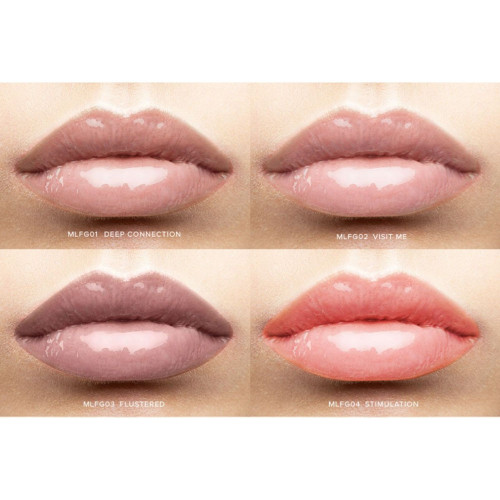 Gloss Freshly bitten - Deep Connection Absolute new-york swatchs sur bouche