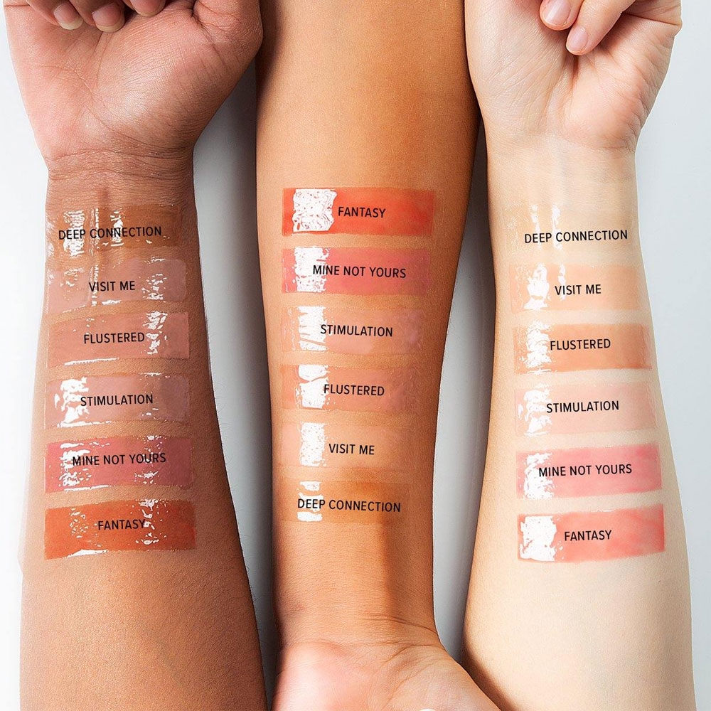 Gloss Freshly bitten - Deep Connection Absolute new-york swatchs sur bras