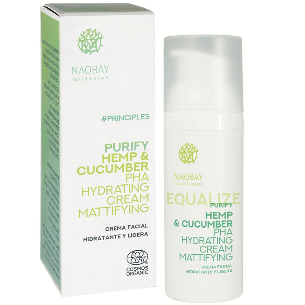 Crème hydratante Purify Naobay carton et crème