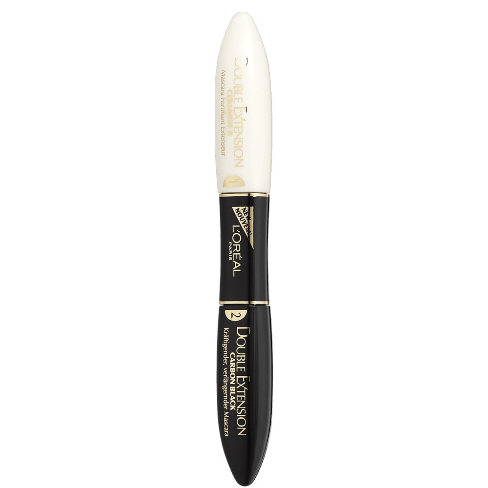 Tube de mascara double extension carbon black fermé