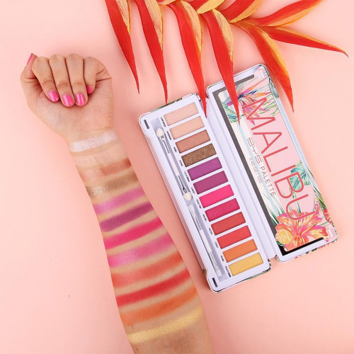 Palette make-up MALIBU Bys swatchs sur le bras