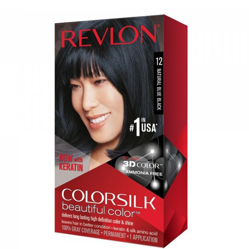 Coloration cheveux Colorsilk - 12 Blue black