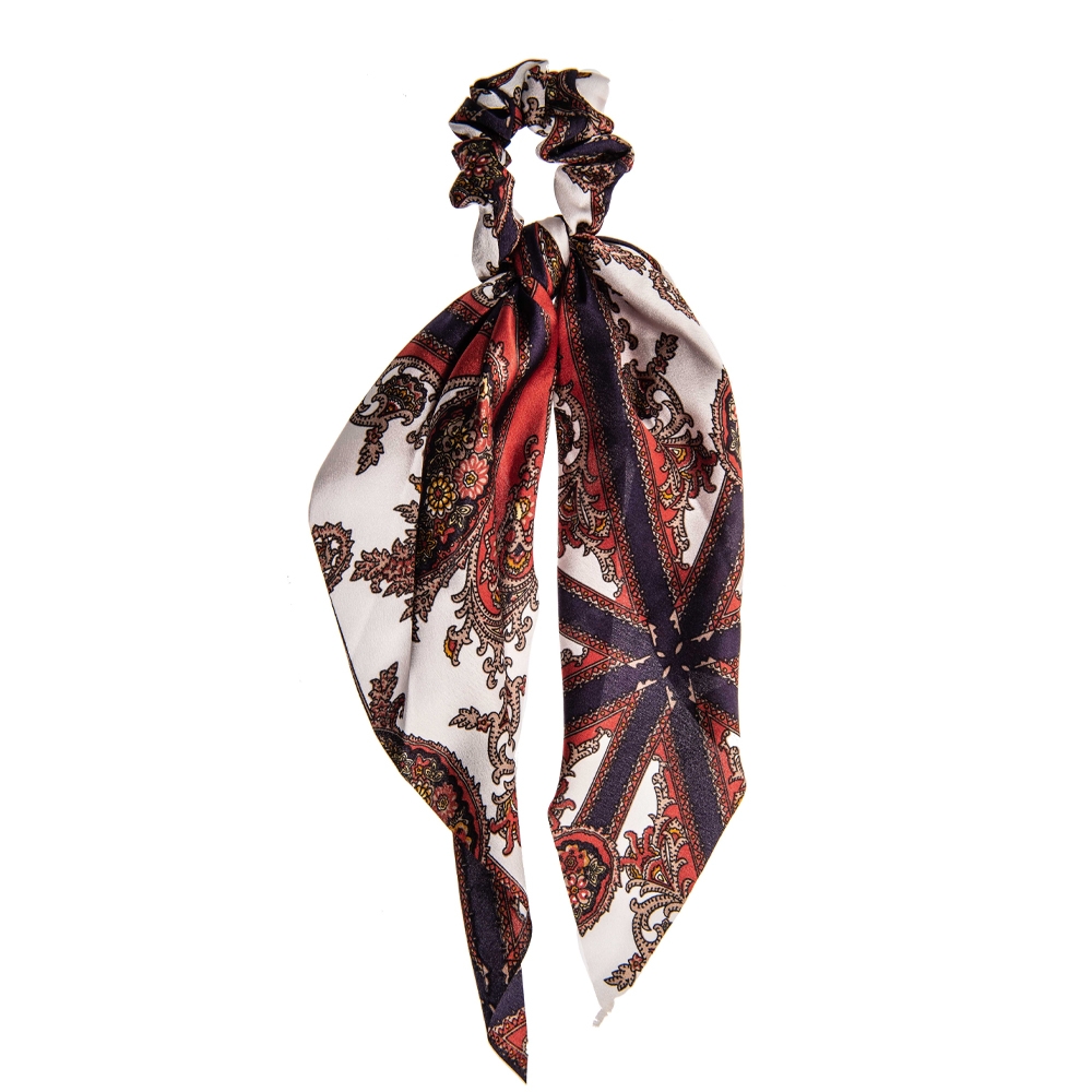 Chouchou nœud - Rouge brique