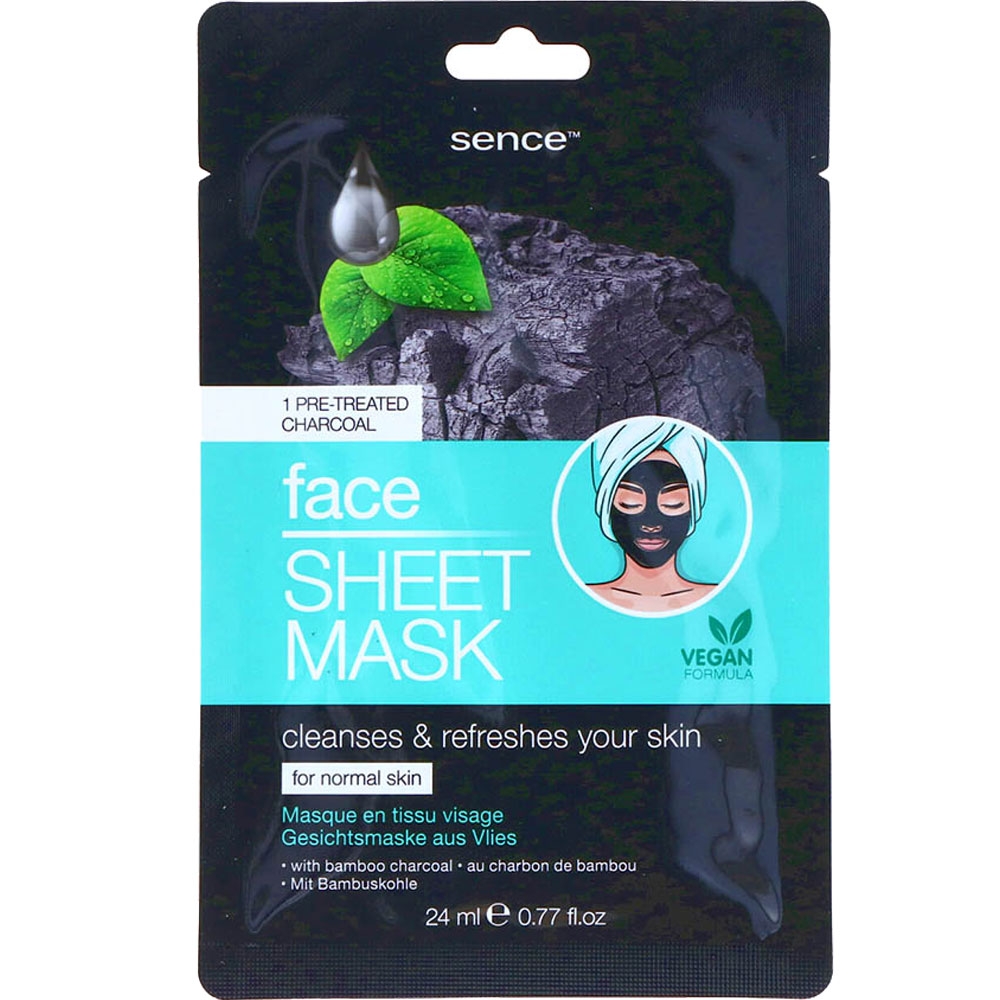 masque tissu au charbon pack