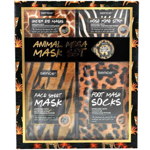 Coffret 5 masques visage et corps animal