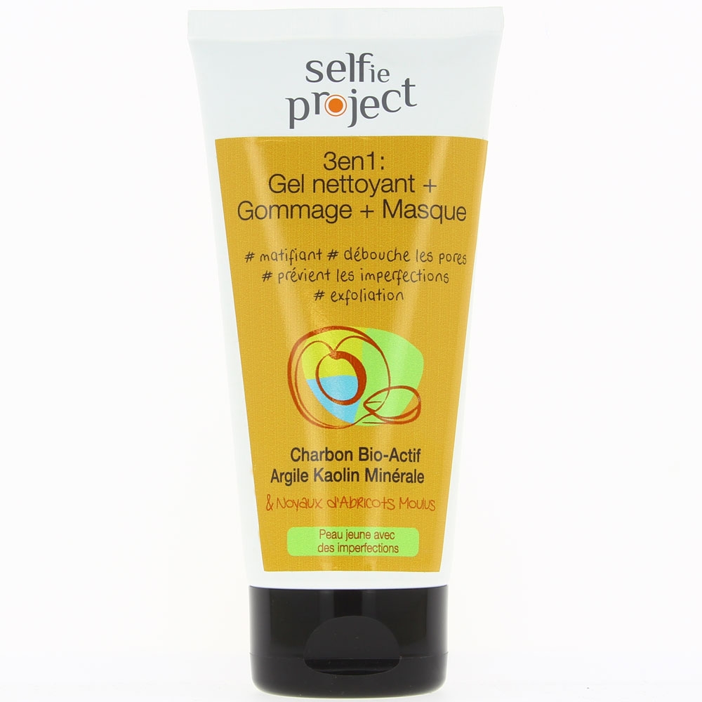 Gel visage 3 en 1 packaging