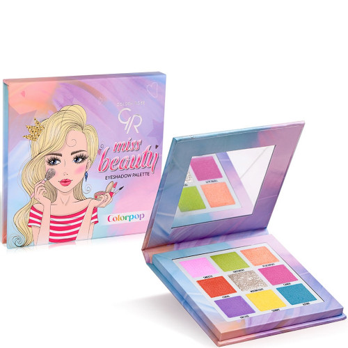 Palette 9 fards à paupières - Miss Beauty packaging