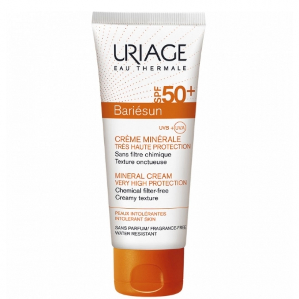Crème minérale solaire bariésun SPF50+ d'Uriage Crème minérale solaire bariésun SPF50+ d'Uriage