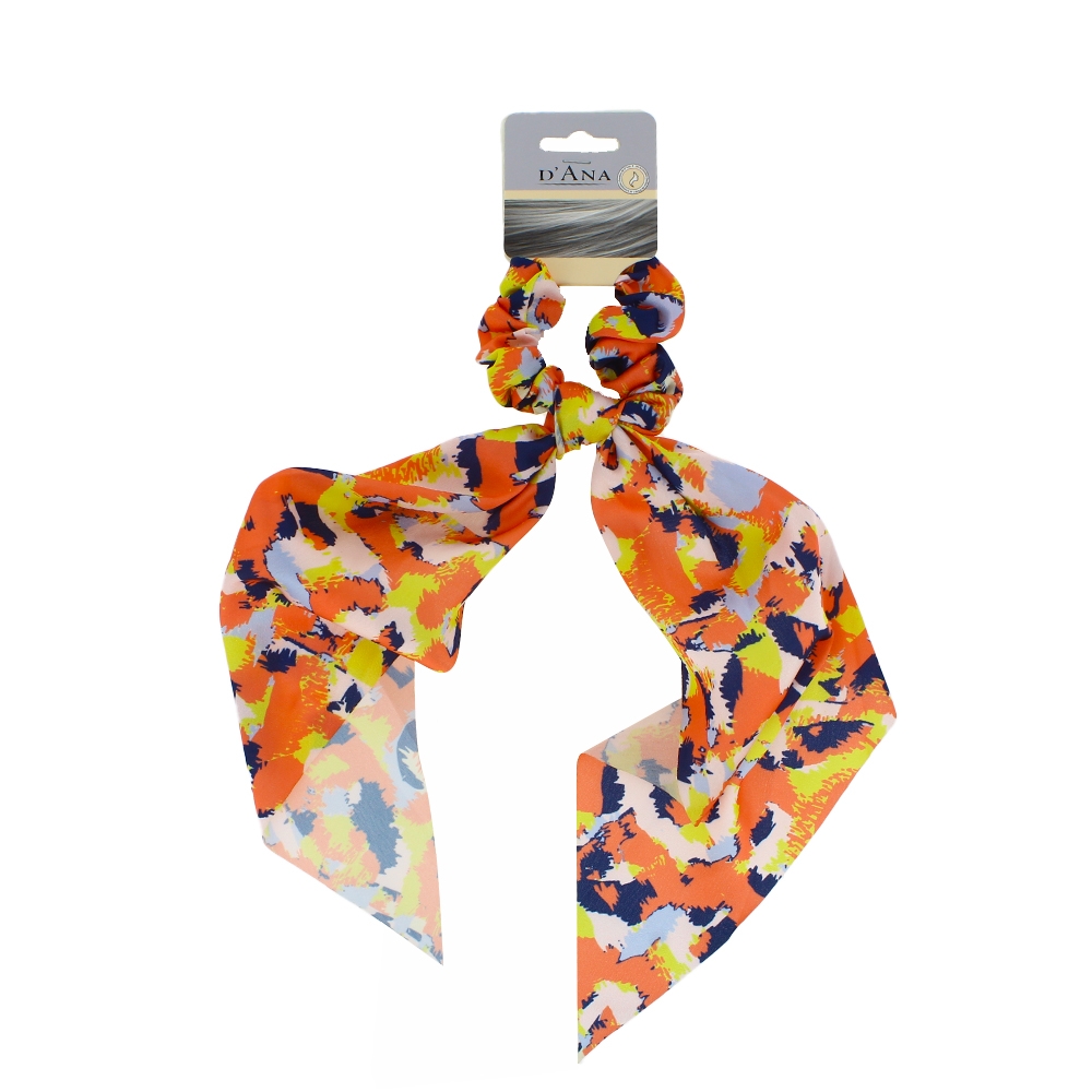 Chouchou foulard - Corail - D'ANA