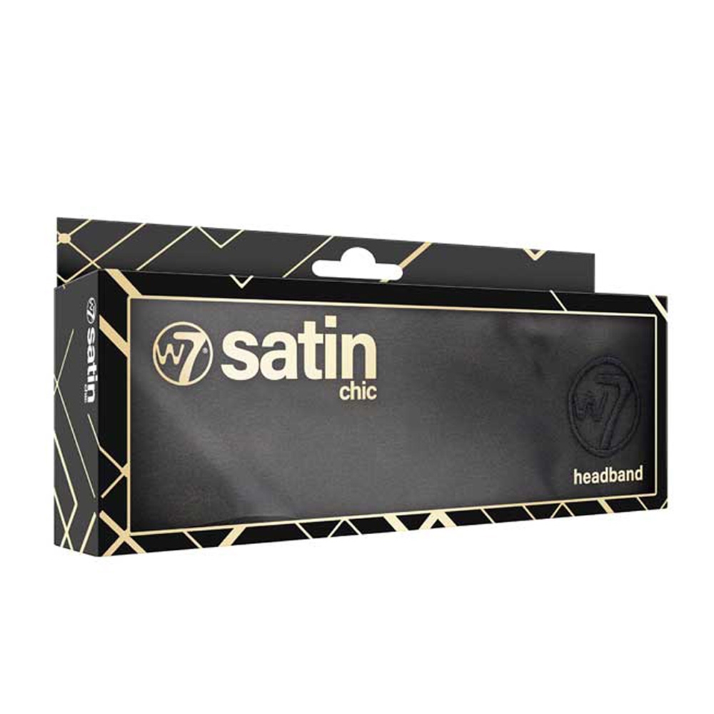 Bandeau satine chic - Noir W7