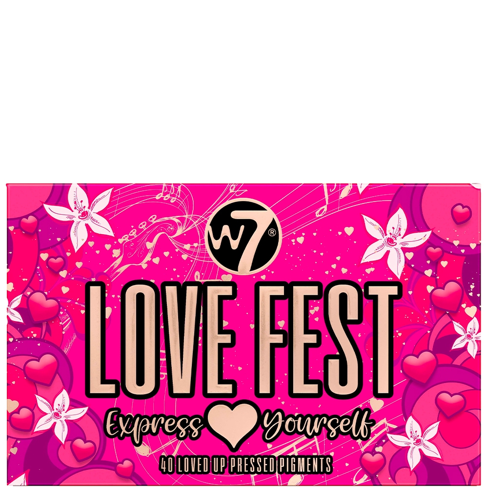 Palette 40 fards à paupières - Love Fest W7 Palette 40 fards à paupières - Love Fest W7