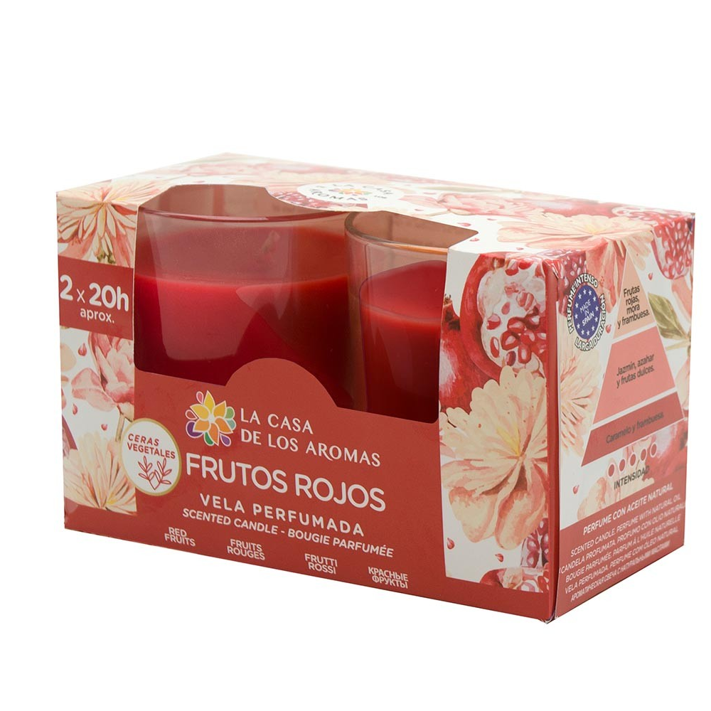 Bougies parfumées x2 - Fruits rouges Bougies parfumées x2 - Fruits rouges