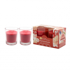 Bougies parfumées x2 - Fruits rouges