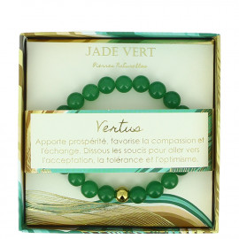 Boite Bracelet Pierres Naturelles - Jade Vert - Stella Green