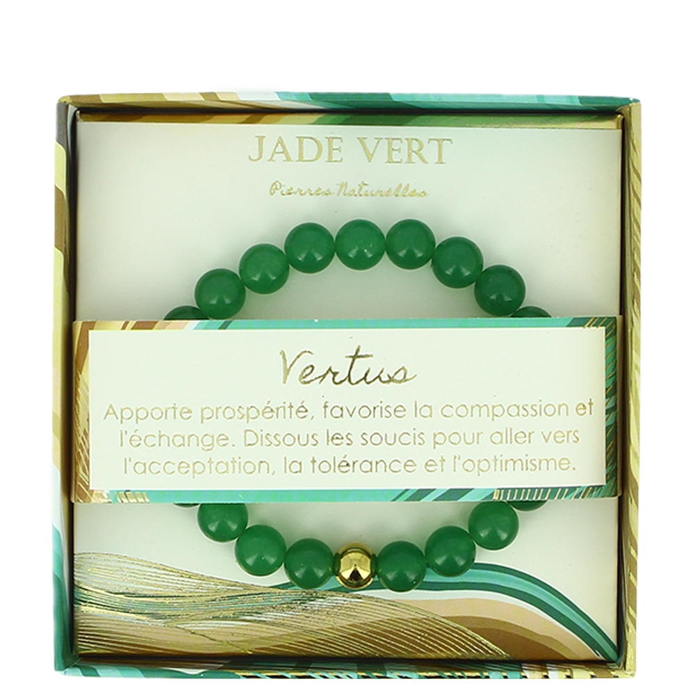 Green Quartz Aventurine Bracelet with a single Jade | Elsa Lee