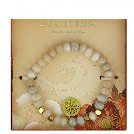 Bracelet pierres naturelles - Quartz beige - Stella Green