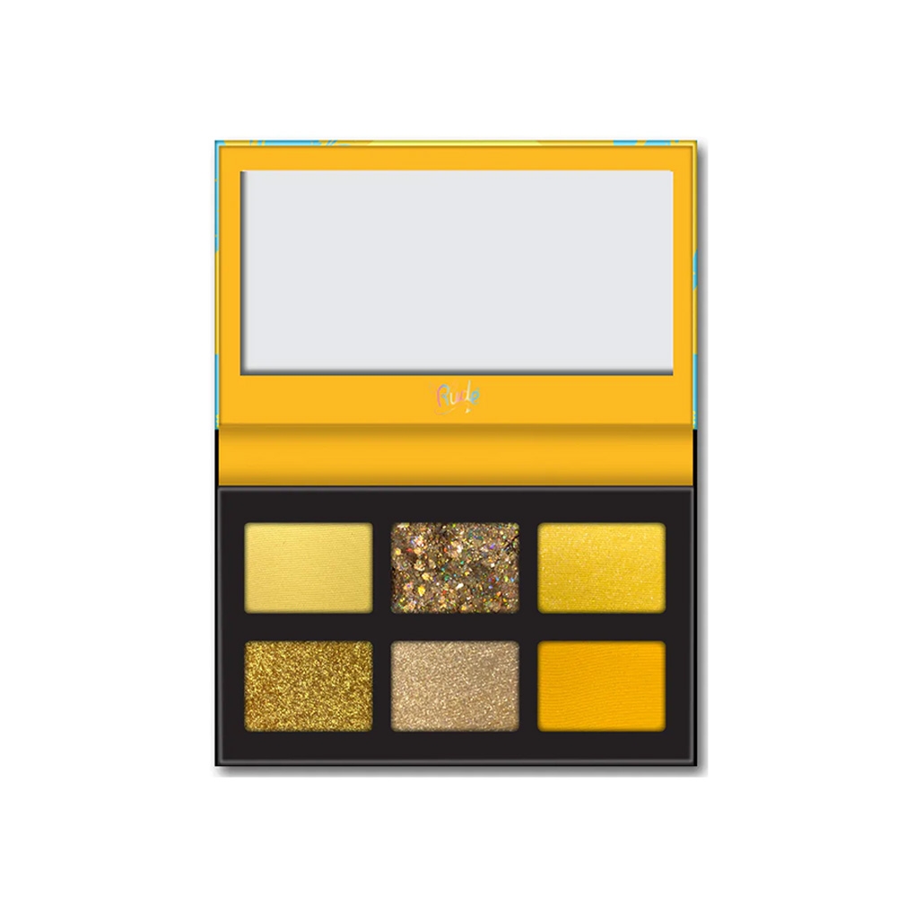 Palette 6 fards à paupières - Electro house - Rude cosmetics Palette 6 fards à paupières - Electro house - Rude cosmetics