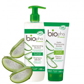 Après shampooing douceur - Aloe vera & huile d'argan Biopha nature