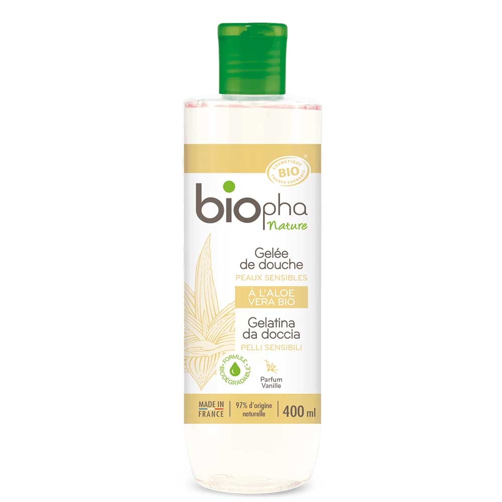 Gelée de douche - Aloe vera Bio - Biopha Nature