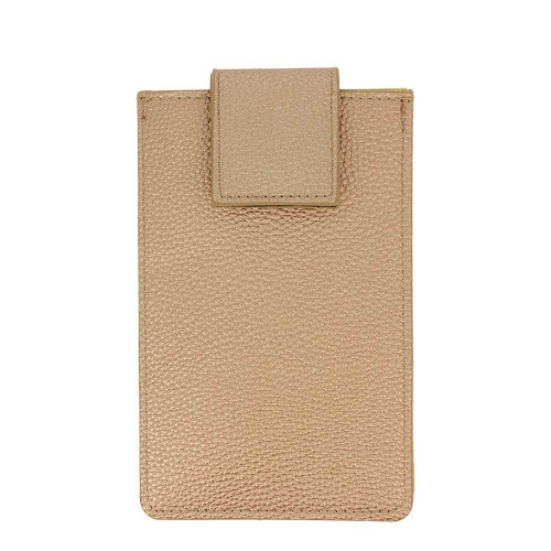 Pochette téléphone - simili cuir doré - Atout Beauté