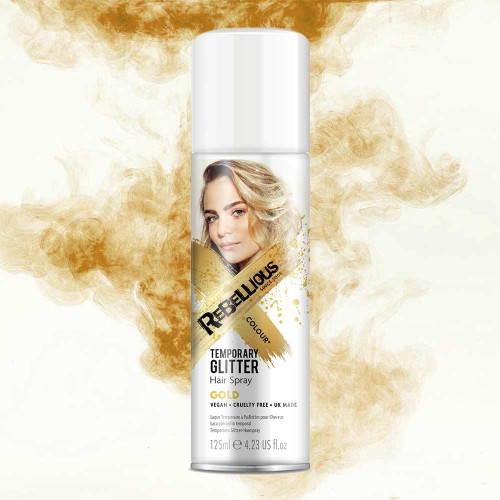 Laque cheveux temporaire - couleur Gold - Paint Glow